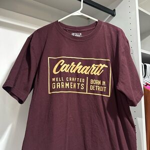 Carhartt Burgundy Relaxed Fit Tee